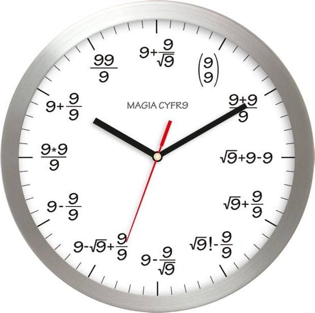 Atrix Zegar ścienny Atrix AL02M9 WH dla matematyka uniwersalny