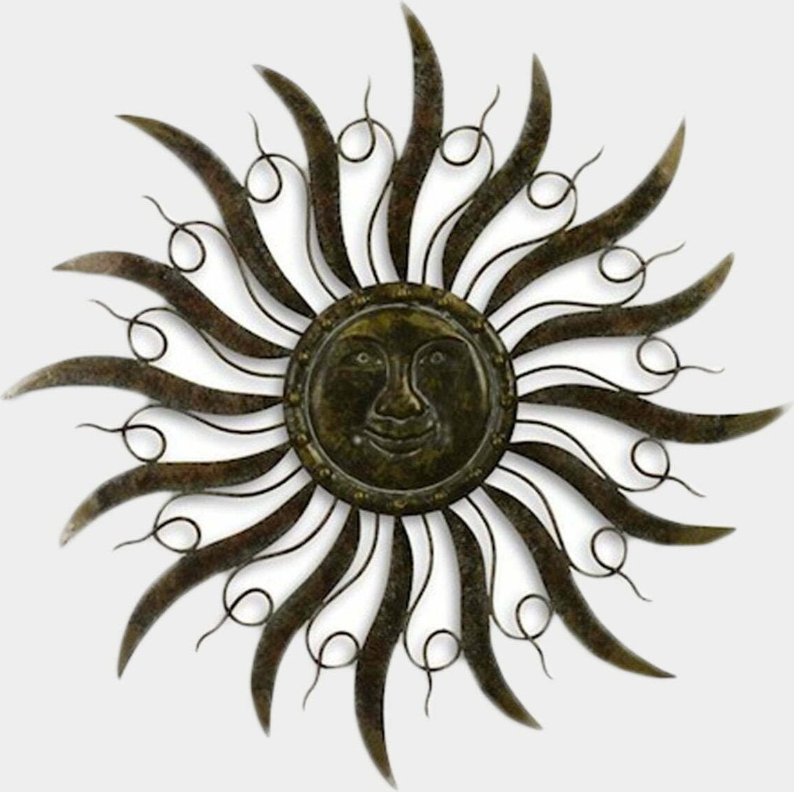 rzezbyzbrazu Metalowa Dekoracja Ścienna Ażurowa Słońce