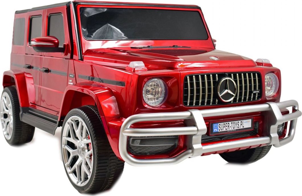 Import SUPER-TOYS MERCEDES G63 AMG DLA 2 DZIECI, 24V, 4X4, MIĘKKIE KOŁA EVA, MIĘKKIE SIEDZENIE, LAKIER POLEROWANY FULL OPCJA/S-307