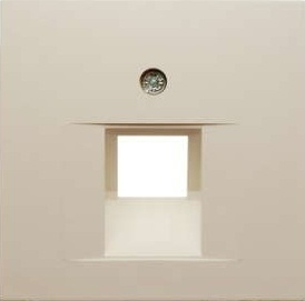 Hager Pokrywa gniazda teleinformatycznego kremowa - 5314078982