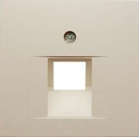 Hager Pokrywa gniazda teleinformatycznego kremowa - 5314078982