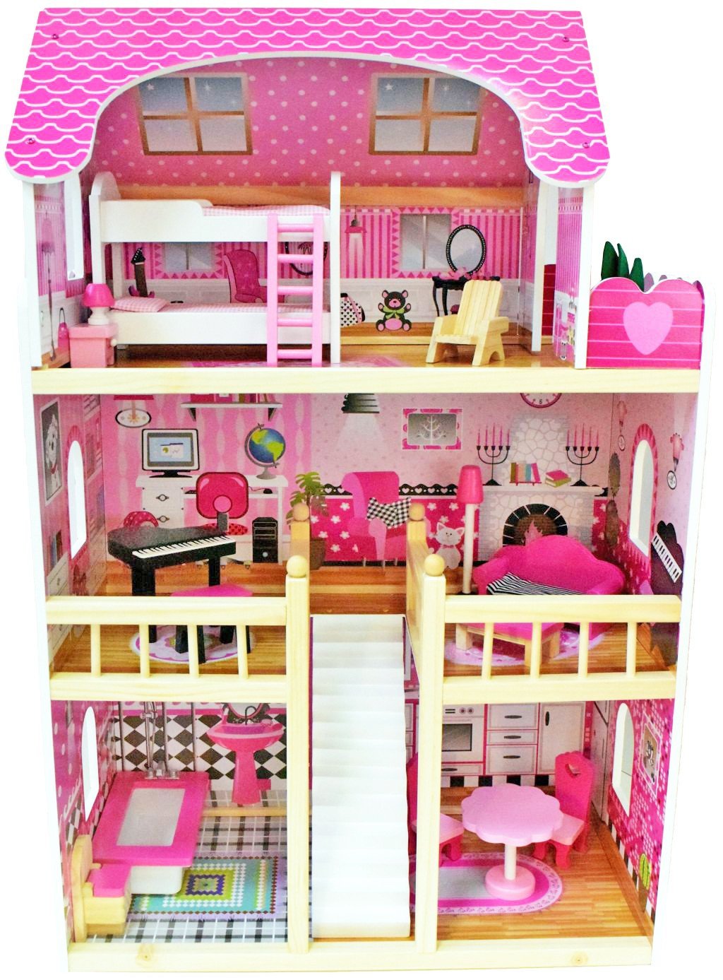 BASIA - Drewniany domek dla lalek