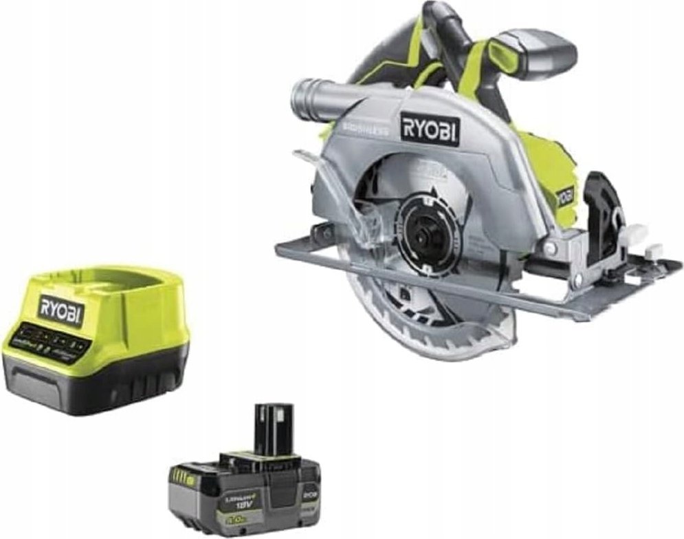 Pilarka tarczowa Ryobi RYOBI 18V ONE+ bezszczotkowa ręczna piła tarczowa R18CS7-140GZL 184 Zestaw