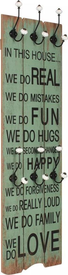 vidaXL Wieszak ścienny na odzież wierzchnią, 120x40 cm, HAPPY LOVE