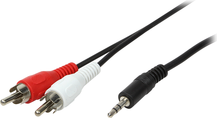 Kabel LogiLink Jack 3.5mm - RCA (Cinch) x2 1.5m czarny (CA1042)