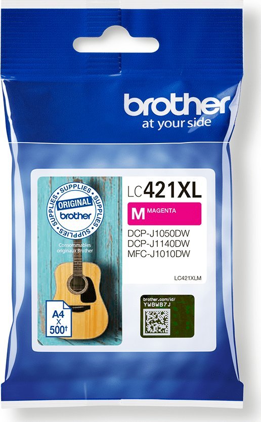 Tusz Brother Brother Ink Cart. LC-421XLBK for DCP-J1050DW, -J1140DW, MFC-J1010DW black LC421XLBK