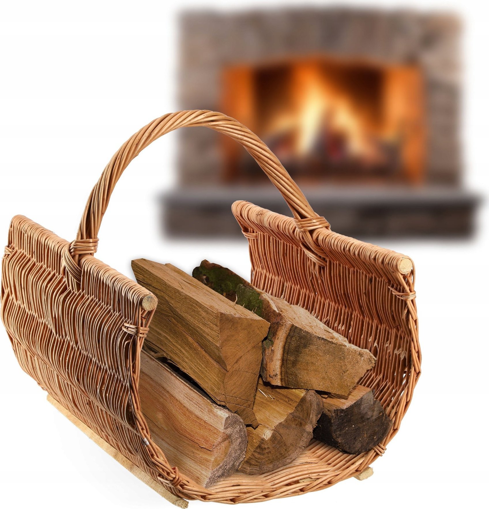 Kadax KADAX Kosz Wiklinowy Na Drewno Kominkowe Opałowe