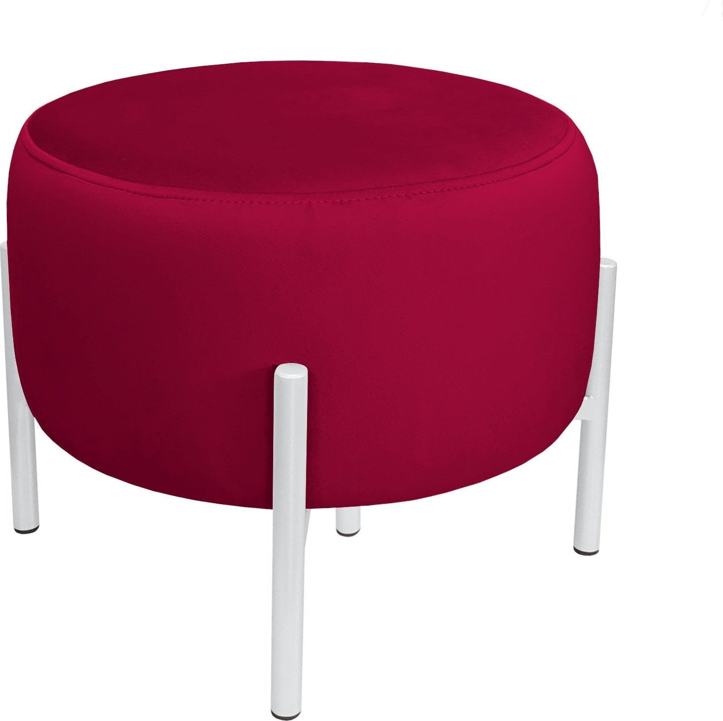 Atos Pufa OLA LOFT ławka podnóżek metal biała MG31