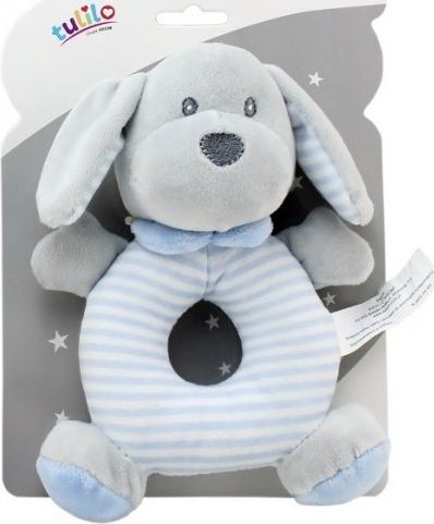 Axiom Grzechotka New Baby Piesek niebieski 17 cm