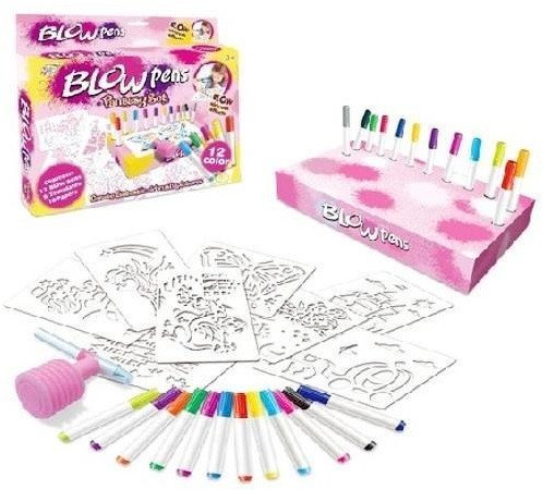 Zestaw kreatywny dmuchane flamastry Blow Pens
