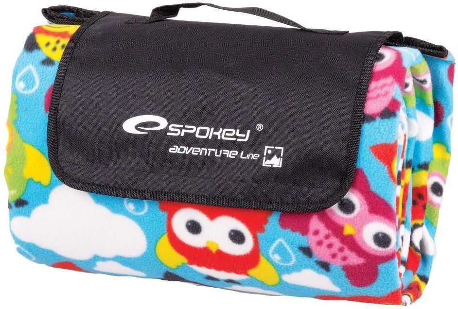 Spokey Koc piknikowy Picnic Owl niebieski 180x210cm (835240)