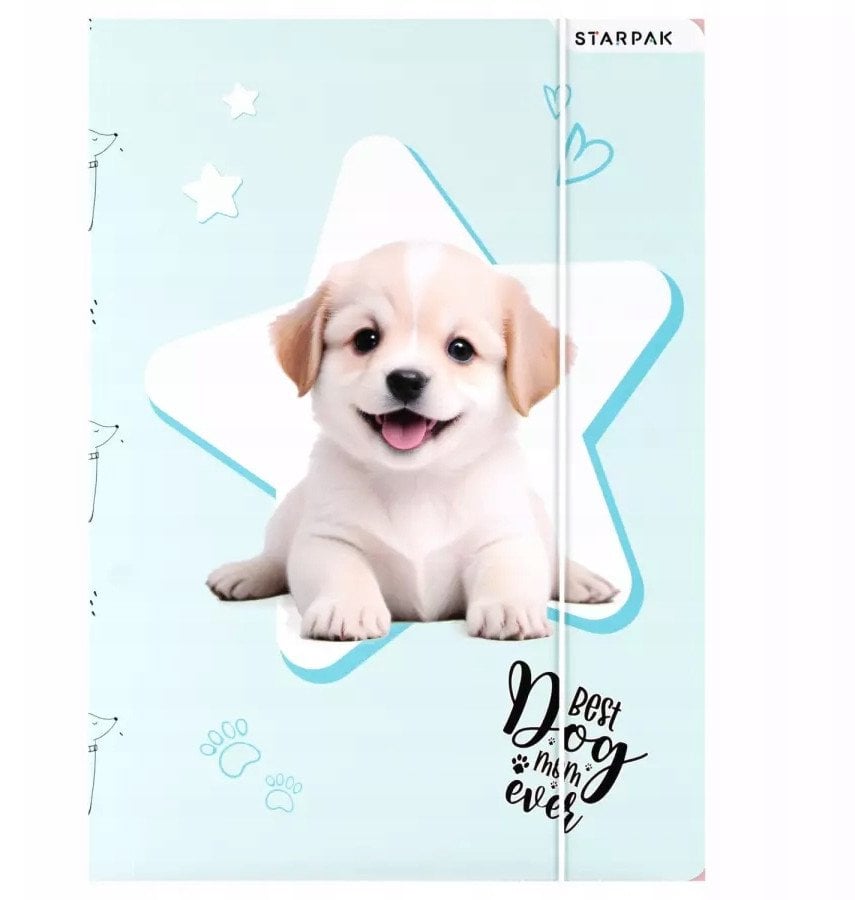 TECZKA Z GUMKA PAP A4 DOGGY STK FOL10/100