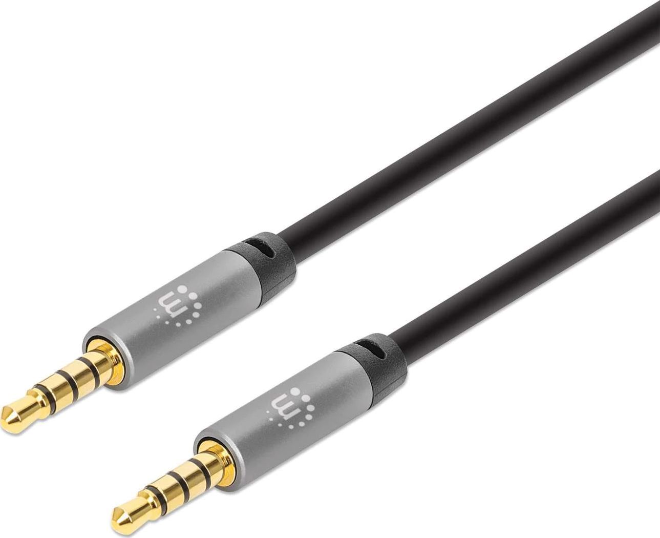 Kabel Manhattan Jack 3.5mm - Jack 3.5mm 5m szary (356015)