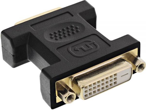 Adapter AV InLine DVI-D - DVI-D czarny (17781B)