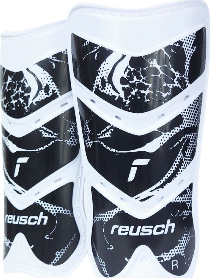 Reusch Ochraniacze piłkarskie Reusch Shinguard Attrakt Lite biało-czarne 5377045 7701 L