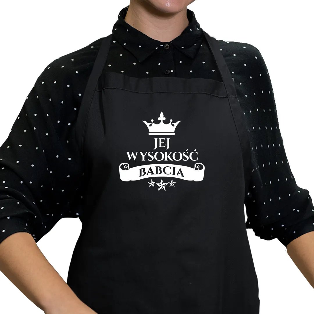 Jej wysokość babcia - fartuch z nadrukiem