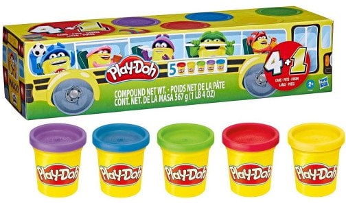 TOY SET COMPOUND PLAY-DOH 5 PCS F7368