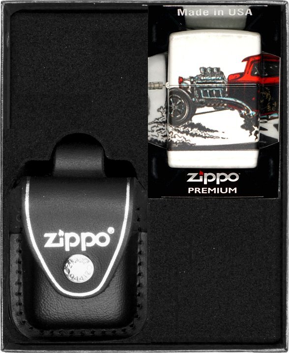 Zestaw ZIPPO Zapalniczka HOT ROD DESIGN Prezentowy No3