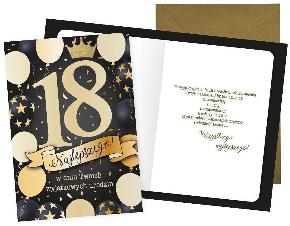 Karnet Urodziny 18