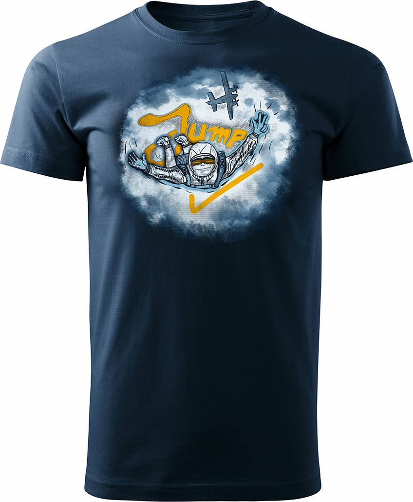 Topslang Koszulka spadochroniarza skoki spadochronowe spadochron męska granatowa REGULAR S