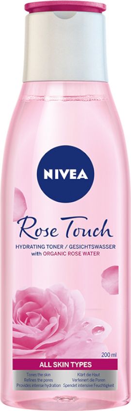 Nivea Rose Touch nawilżający tonik z organiczną wodą różaną 200ml