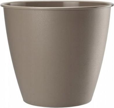 Galicja Doniczka okrągła plastikowa Azalia beżowa 13x12cm