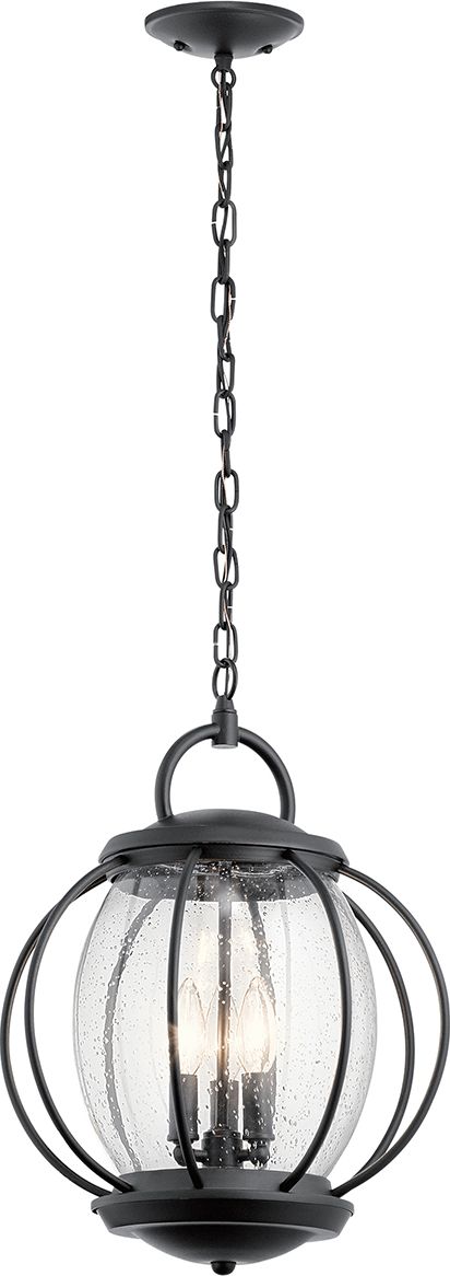 Elstead Lampa wisząca ogrodowa czarna Vandalia KL-VANDALIA8-L