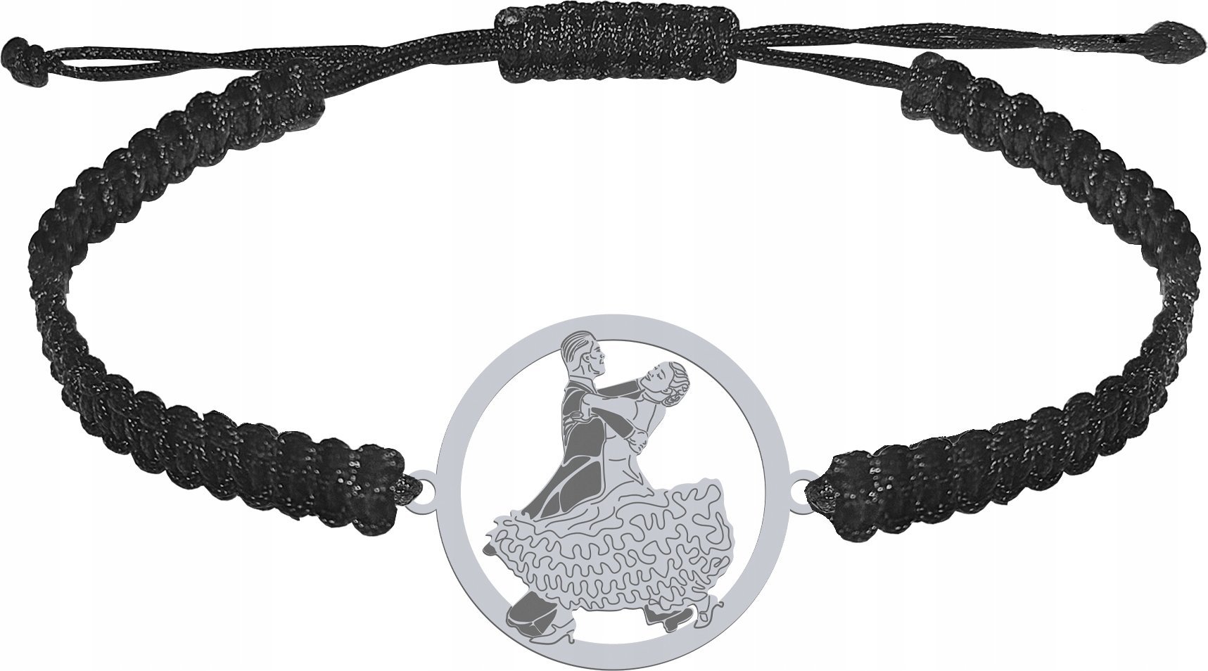 Radziszewska Jewellery Bransoletka Srebrna Taniec Towarzyski Makrama Prezent 925 GRAWER GRATIS