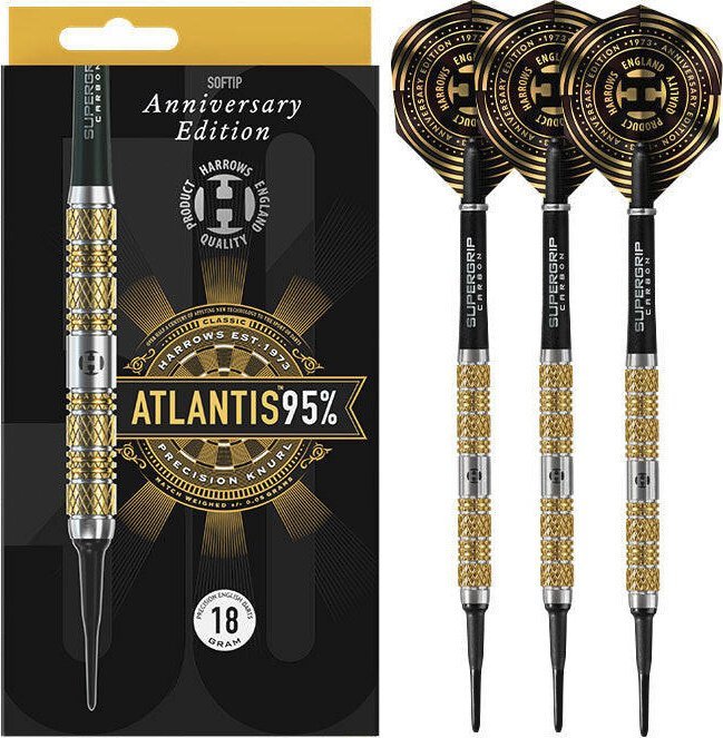Harrows Rzutki Harrows ATLANTIS 95% 50th ANNIVERSARY EDITION softip 18 g