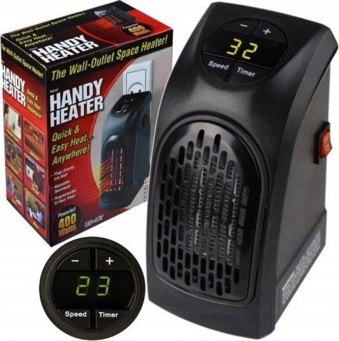 Grzejnik Wydajny grzejnik elektryczny do gniazdka 400W