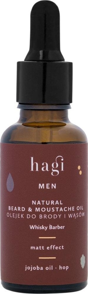 Hagi Hagi Naturalny olejek do brody i wąsów Whisky Barber 30ml