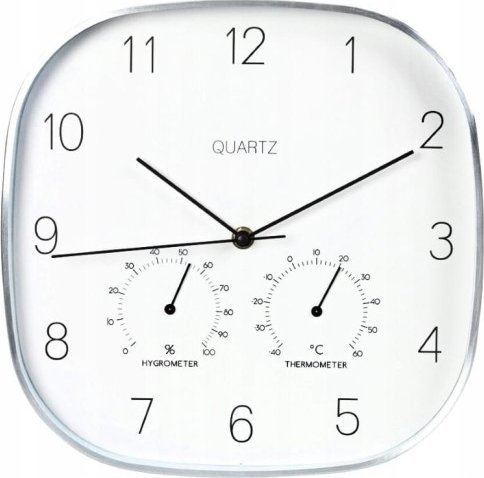 Koopman Zegar ścienny ze stacją pogodową 28,5cm