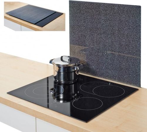 Zeller Szklana deska/ochrona granit, 50x56x0.78cm, antracytowy