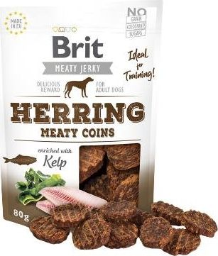 Brit MEATY JERKY Herring Meaty Coins TALARKI ŚLEDŹ 80g