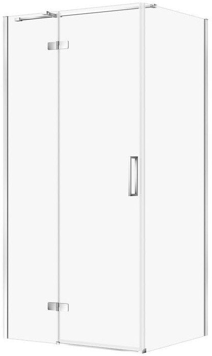 KABINA PRYSZNICOWA CITY Z ZAWIASAMI CHROM 100X80X195 LEWA TRANSP