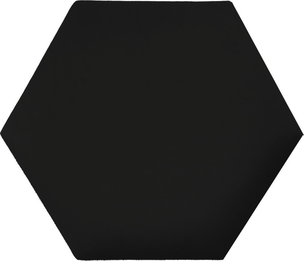 Panel tapicerowany heksagon 40cm Magic Velvet 2219 (Czarny) 40x34,6