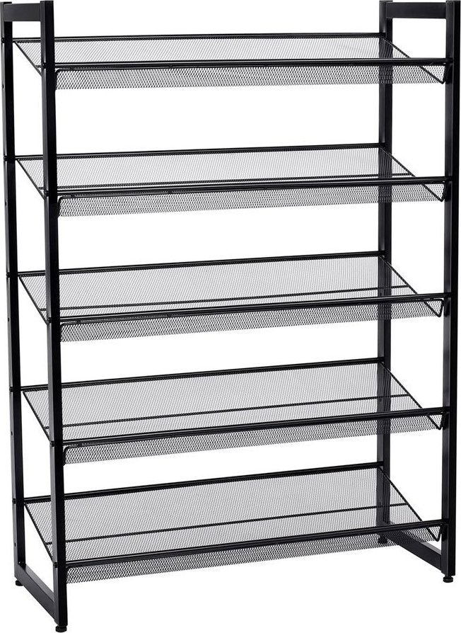 Elior Metalowy regał z 5 regulowanymi półkami - Monero 4X