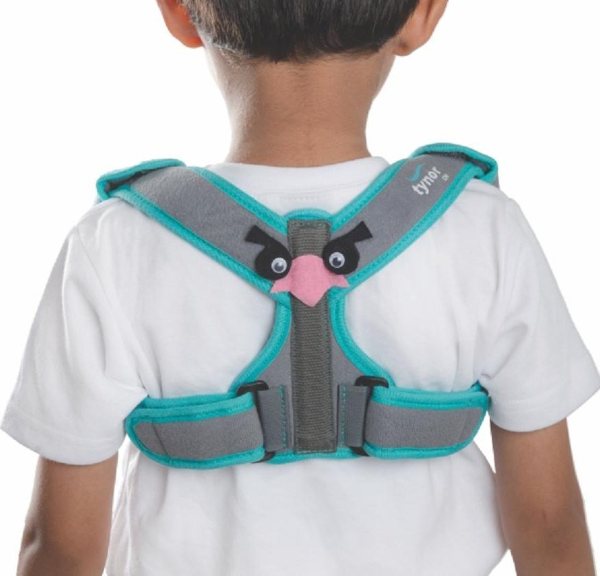 TYNOR ORTEZA OBOJCZYKA PROSTO TRZYMACZ PLECÓW DZIECIĘCY