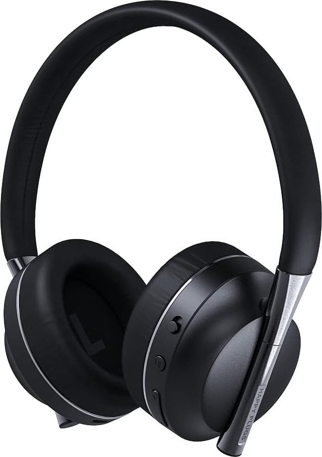 Słuchawki Happy plugs Play - bezprzewodowe słuchawki nauszne czarne