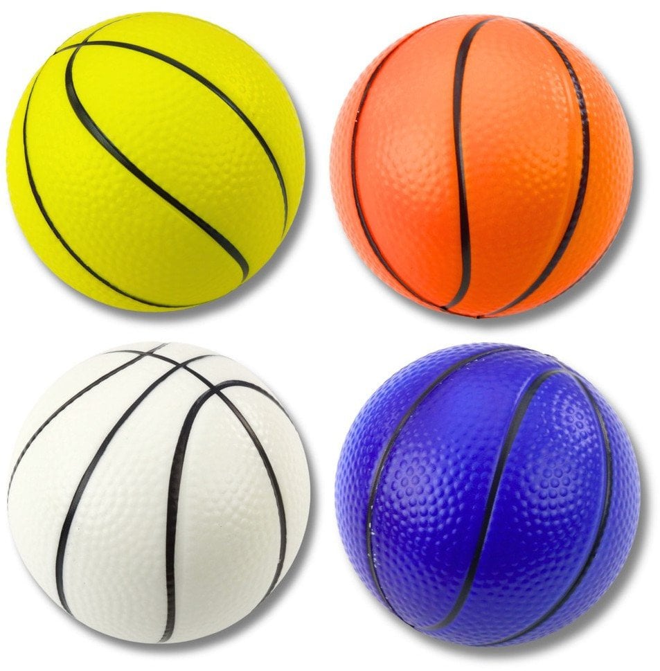 Piłka Do Koszykówki Piankowa Do Odbijania Kopania Zabawy 12cm LEAN TOYS