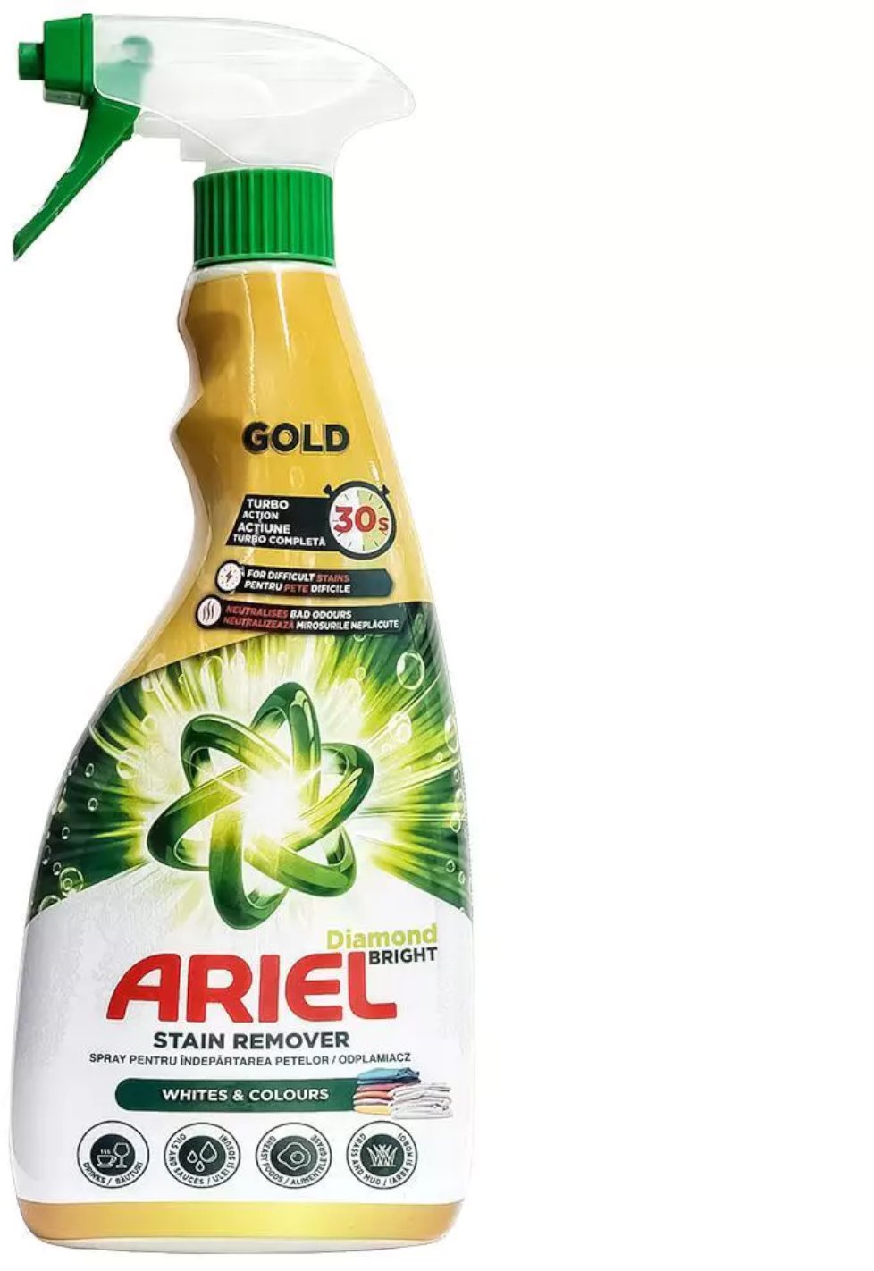 Odplamiacz do tkanin ARIEL Gold Stain Remover do białego i koloru 750 ml