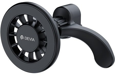 Devia uchwyt samochodowy ES084 magnetyczny czarny do kratki