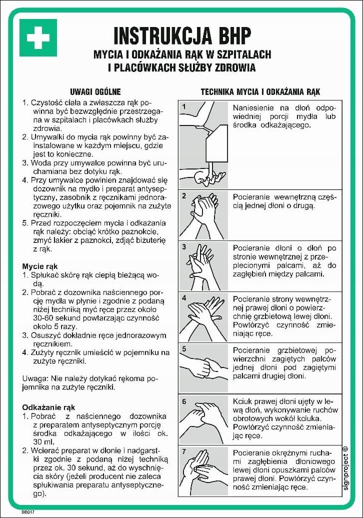Mój dom Instrukcja Bhp Mycia I Odkażania Rąk W Szpitalach Placówkach Służby Zdrowia Libres Polska Sp Sgp-Dd017_245X350_Hn 5904937010604