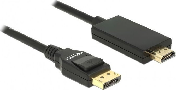 Kabel Delock DisplayPort - HDMI 1m czarny (85316)