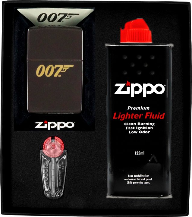 Zestaw ZIPPO Zapalniczka JAMES BOND 2 Prezentowy No1
