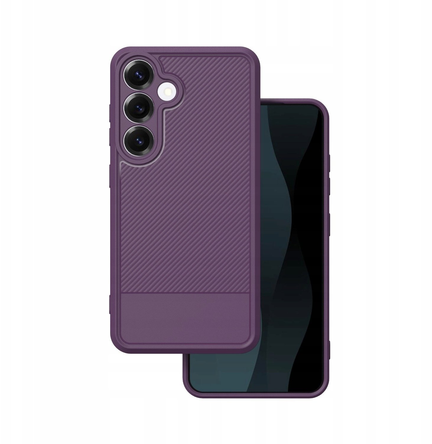 Nakładka Carbon Simple case do Samsung Galaxy S24 / S25 fioletowy