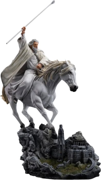 Gandalf The Withe on Shadowfax Lord Of The Rings Exclusive 1/10 Figurka 41 cm