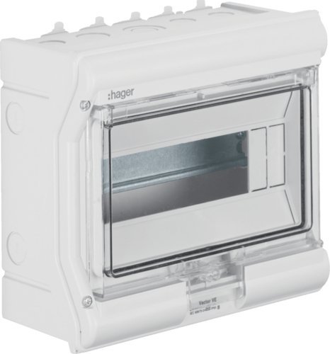 Hager Rozdzielnica modułowa 1x10 natynkowa IP65 Vector VE110PN