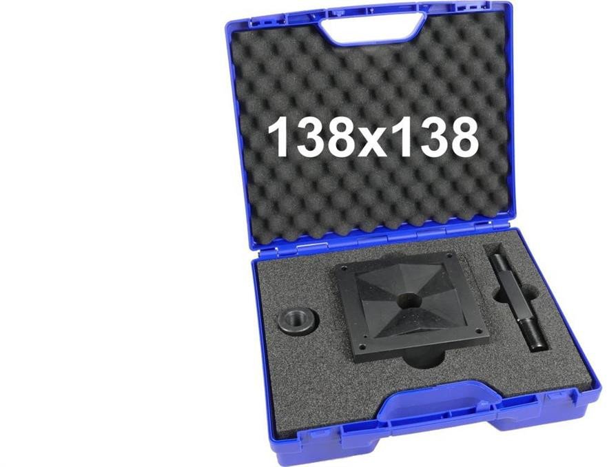 Wycinak kwadratowy do otworów w stali 138x138 mm / Otwornica do blachy 138x138mm / ENERGOTYTAN WK138