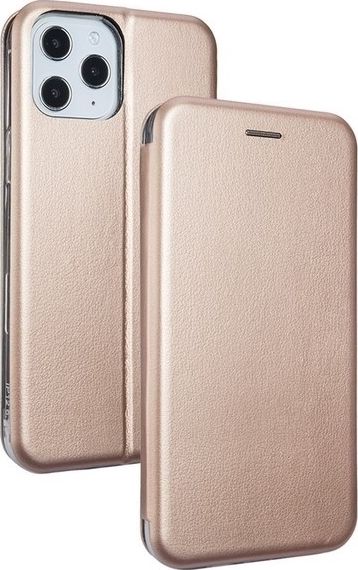 Etui Book Magnetic iPhone 12 6,7" Pro Max różowo-złoty/rosegold